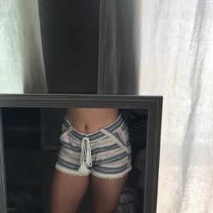 striped shorts